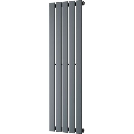 Typhoon - Anthracite Vertical Radiator H1200mm x W340mm Single Panel (1/3)