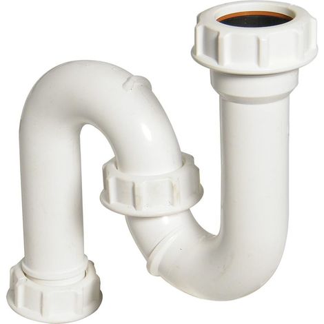 FloPlast S Trap 38mm Seal x 32mm - Durable Polypropylene