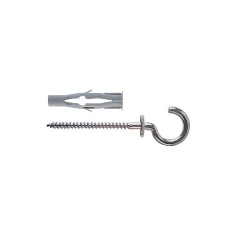 TASSELLO IN NYLON OCCHIOLO APERTO FU-R- - ø mm.8x50 occhiolo mm.4,5x83 - 25 pezzi FISCHER