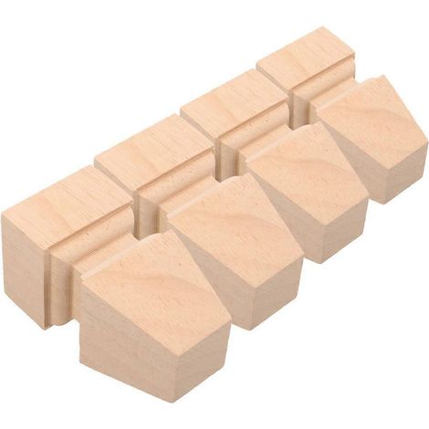 Pieds de meubles en bois, embouts de canapé, pièces de rechange pour meubles, ensemble de 4 pièces, bois kaki. (1/5)