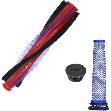 225mm Brosse Rouleau pour Dyson V6 SV03 Filtre 963830-02 Tête Balai Bouchon 965665-03 DC58 DC59 DC62 Animal Extra Accessoires Pièces Détachées (22,5 cm)