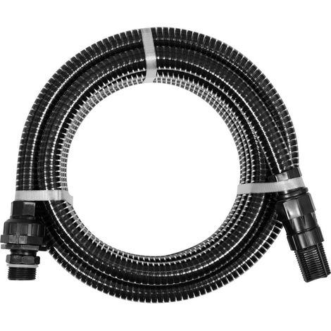 Tubo aspirazione Toya 5 metri nero PVC robusto