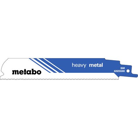 Metabo 5 Säbelsägeblätter heavy metal 150 x 1,1 mm, 1,4+1,8 mm/ 14+18 TPI (1/3)