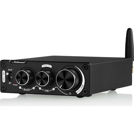 Mini amplificateur numérique Bluetooth HiFi stéréo 200 W avec réglages des basses et des aigus pour haut-parleurs domestiques (1/5)
