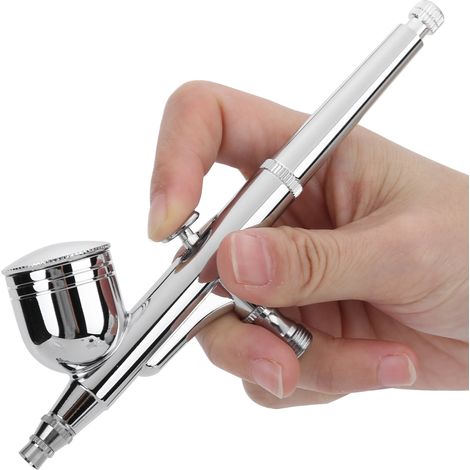Professionelle Airbrush-Pistole für Permanent Make-up, Konditorei und Maniküre – Silber-Finish (1/5)