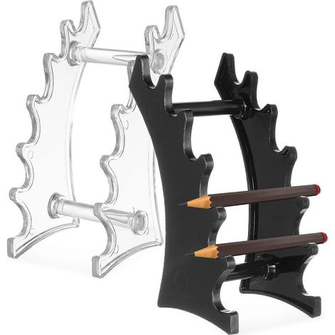 Lot de 2 porte-stylos, présentoir à stylos, organisateur de bureau et support pour pinceaux de maquillage (1/4)