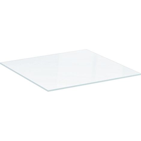 Tablette en verre Geberit Xeno²: Largeur 58cm, Hauteur 0.8cm, Profondeur 45cm