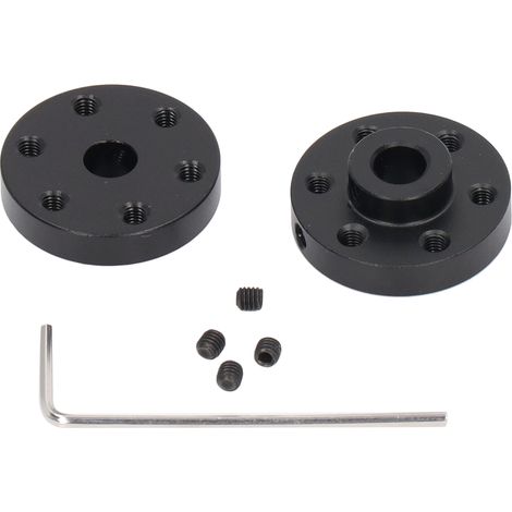 Isolierende Flanschkupplung aus galvanisierter Aluminiumlegierung für Führungswelle, RC-Modellmotorhalterung, Drehmomentverbinder. (1/5)