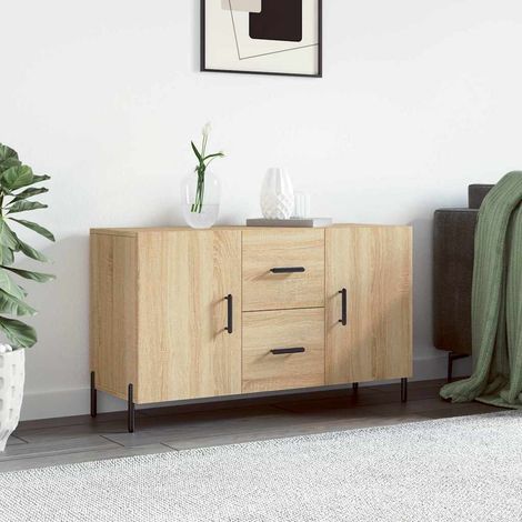 Buffet Meuble de rangement Armoire de cuisine chêne sonoma 100x36x60 cm bois d'ingénierie 59742 (1/5)
