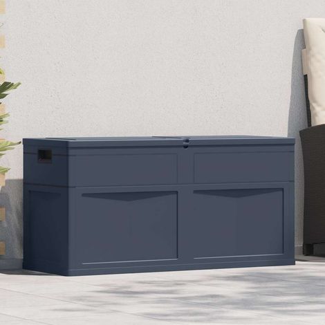 vidaXL Caja de almacenamiento de jardín 320 L negro (1/2)