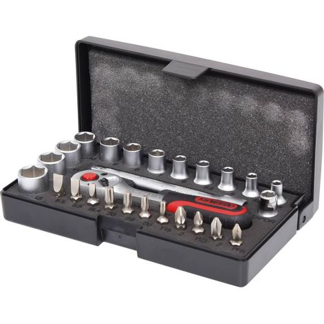 Kstools – Coffret multi-outils 26 pcs – Acier chrome-vanadium – Système FlankTraction pour accès facile – Angle de retour 5°