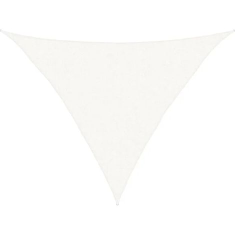 Voile d'ombrage, 160 g/m², blanche, 2,5 x 2,5 x 3,5 mètres, polyéthylène haute densité. (1/5)