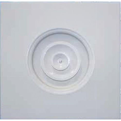 Diffusori circolari a coni regolabili con cornice quadrata 595 x 595 mm diffusori circolari a coni regolabili con cornice quadra