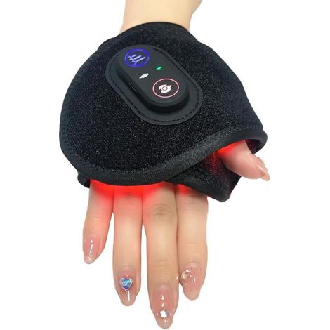 Bracelet de luminothérapie rouge, ceinture de bandage infrarouge, avec 48 lumières LED intégrées. (1/4)
