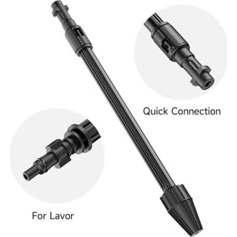 Lance de Nettoyage Haute Pression 1x1cm - Accessoire Compatible Karcher K2-K7, Lavor, Parkside - 160 Bar (1/4)