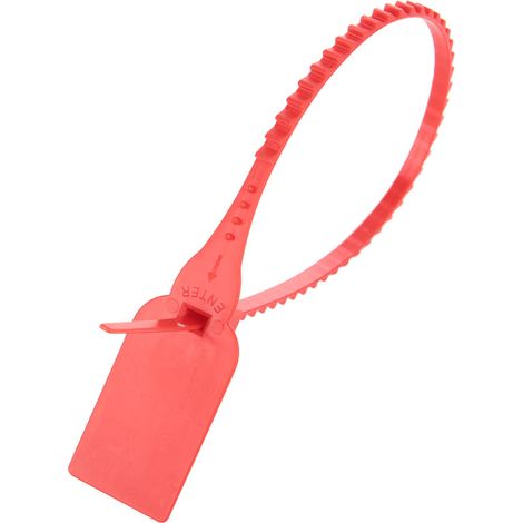 100 Pièces Colliers Serre-Câbles Plastique Jetables Auto-Serrants Étiquettes Pour Valise Chaussures Sac Rouge (1/5)