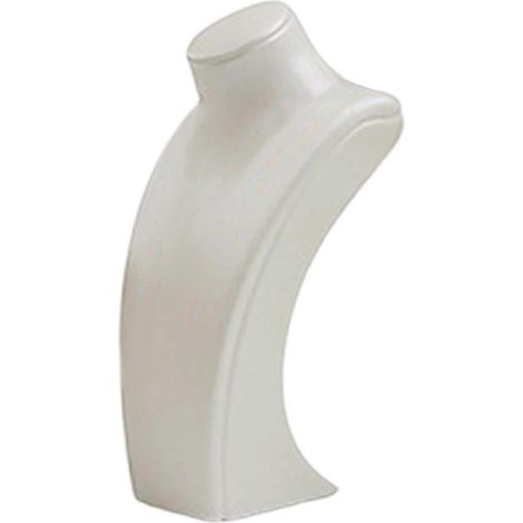 Présentoir buste pour colliers porte-bijoux décoratif et élégant - 105 cm x 65 cm x 20 cm - Blanc (1/5)