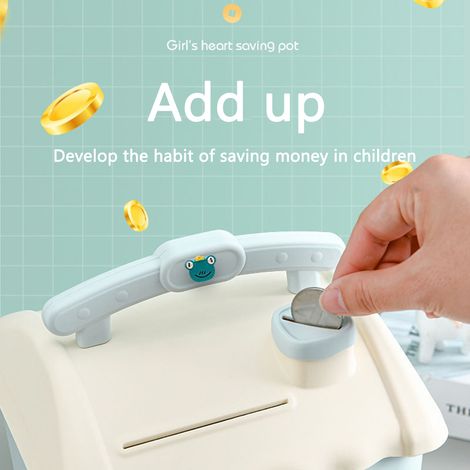 Tirelire en forme de maison de dessin animé avec autocollant 3D à monter soi-même, boîte à monnaie pour enfants et adultes, cadeau idéal pour ranger pièces et billets. (1/5)