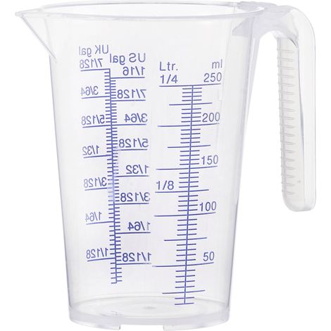 PRESSOL, Gobelet gradué, transparent, 0,25 l, lot de 12, PP