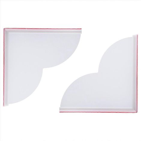 Set mit 2 Badewanneneckenschutz, Spritzschutz aus Acryl für Duschecken (1/5)