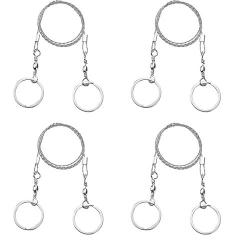 Pack-Stahldrahtsäge, Edelstahl-Drahtsäge, Outdoor-Überlebens-Drahtsäge, 360-Grad-Drahtsäge, für Outdoor-Notfälle auf Reisen, Überlebenswerkzeug (1/5)