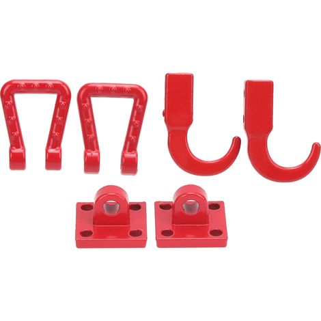Attelage de Remorque en Métal avec Crochet et Manille en D pour Modèle RC Tamiya CC01 1/10 - Pièces de Rechange pour Crawler (1/5)