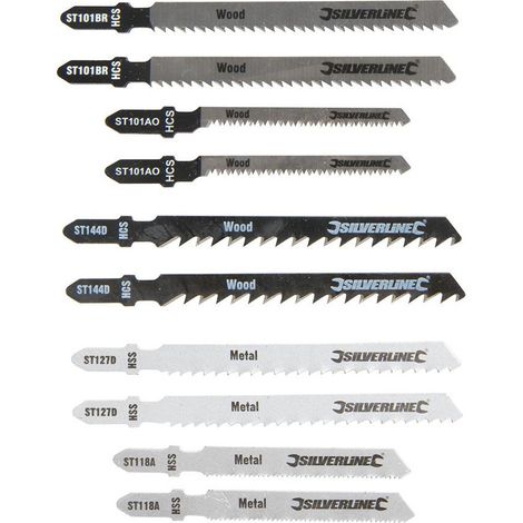 10 lames de scie sauteuse Silverline (1/2)