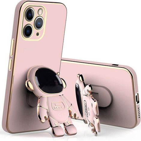Custodia per iPhone 13 Pro Max, astronauta, rosa (1/5)