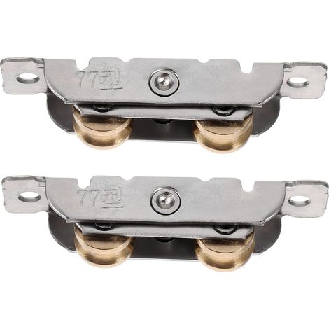 Ball Bearing Steel Sliding Door Roller Set 2 Pieces Patio Sliding Door Tandem Roller Replacement Rollers For Sliding Doors (1/5)