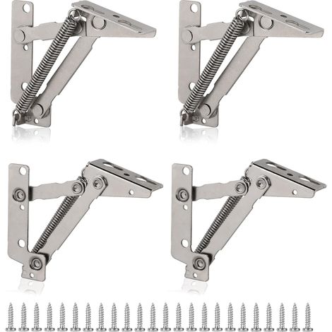 2 Paire Charnière Relevable Porte Placard 80° avec 24 Vis (1/5)
