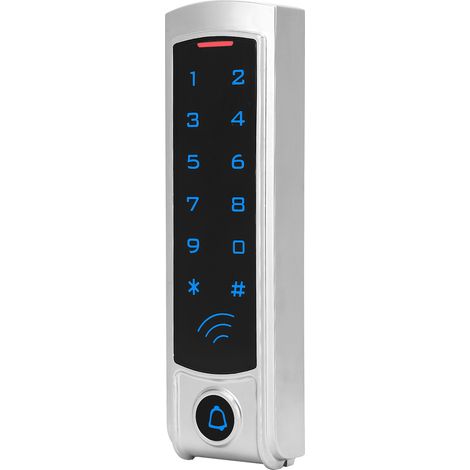 Clavier de porte avec lecteur de cartes RFID 125 kHz et clavier rétroéclairé pour bureau à domicile. (1/5)