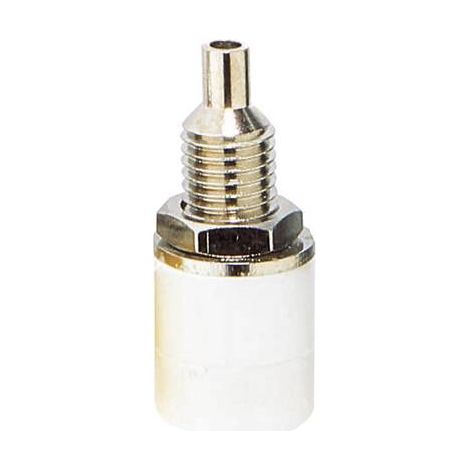 TRU COMPONENTS Fiche femelle de laboratoire embase femelle, verticale Ø de la broche: 4 mm blanc 1 p (1/2)