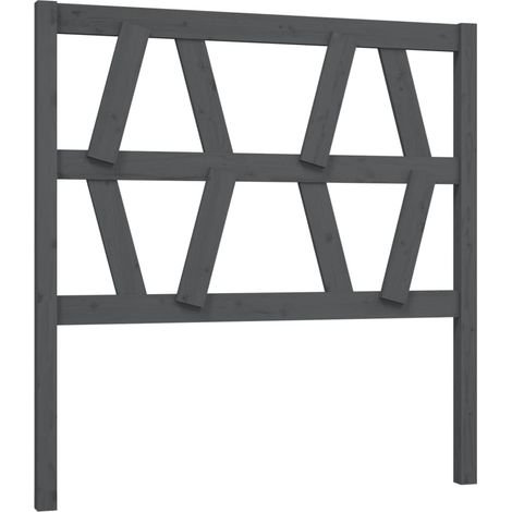 Maison Exclusive - Kopfteil Grau 81x4x100 cm Massivholz Kiefer
