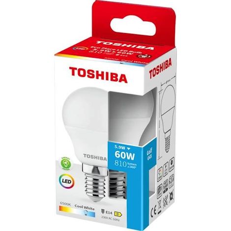BOMBILLA LED TOSHIBA ECOFLARE G45 E14 5.9W 6500K
