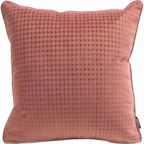 Funda de almohada Amelia de terciopelo color rosa empolvado de 40x40 cm (1/4)