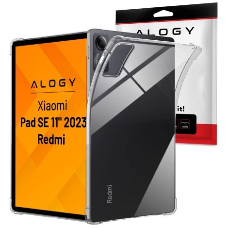 Custodia protettiva per Redmi Pad SE 11" 2023, angoli rinforzati, sottile e leggera, antiurto, Alogy FlexiShield™ - Trasparente (1/5)