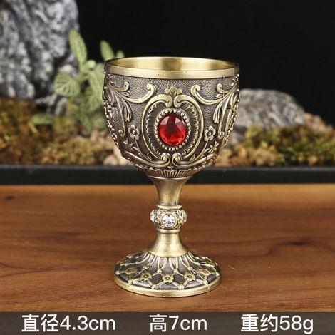 (Qinggu) Coupe à vin miniature en métal, 30 ml, pour boire du Baijiu (1/2)