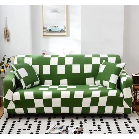 Housse de Canapé - 2 Places - Extensible - 145-180cm - Vert (1/5)