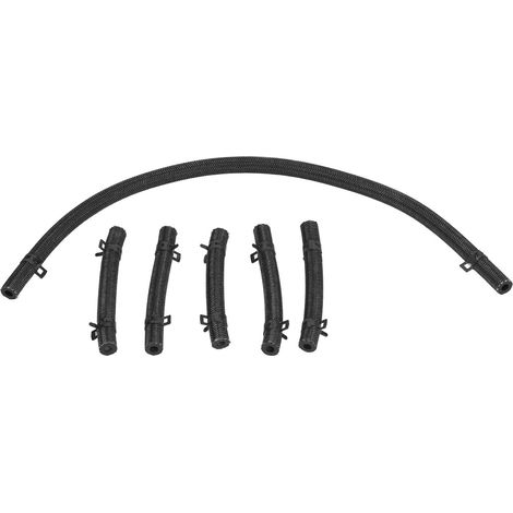 Lot de 6 tuyaux de retour d'huile injecteur en caoutchouc souple anti-corrosion pour moteur Mitsubishi 6D34 6D31 (1/5)