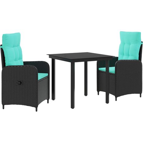 Ensemble de Tables Basses avec coussin avec oreiller 3 pcs vidaXL (1/5)