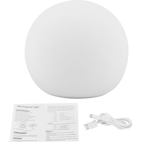 Lampe projecteur de ciel étoilé 3 couleurs rechargeable par USB 1W, veilleuse LED romantique pour la maison (1/5)