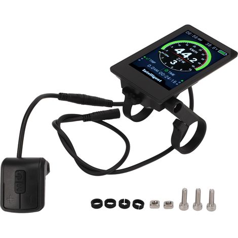 Affichage de Vélo électrique, Compteur de Couleur de Vélo de Montagne étanche 860C Compteur D'affichage de Scooter électrique en Verre Trempé pour Accessoires de Modification de Vélo électrique (1/5)