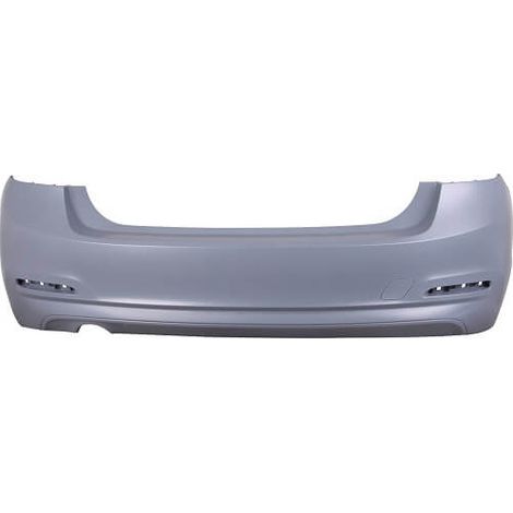 Pare-choc arrière à peindre simple sortie échappement gauche 316-318-320 BMW Serie 3 F30 phase 2 2015-2018