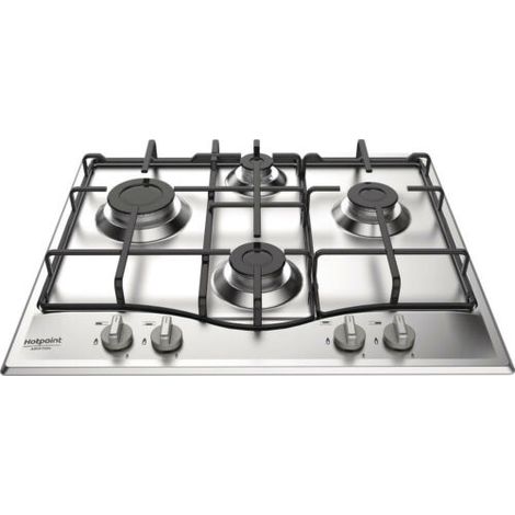 Hotpoint PCN 642 IX/HAR piano cottura Acciaio inossidabile Da incasso 59 cm Gas 4 Fornello(i)