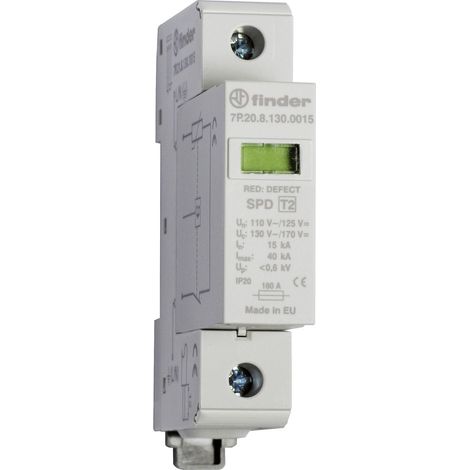 Paraf T2 varist 130V 15kA 0,4kV avec Telesignalisation FINDER 7P2181301015