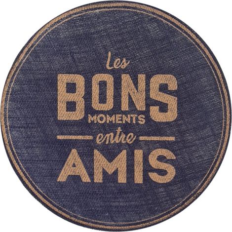 Set de table rond Les bons moments entre amis (1/2)