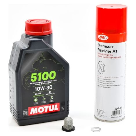 Kit Entretien Vidange Standard pour HONDA FORZA 125 de 2015 à 2024 - MOTUL 5100 10W30 1L