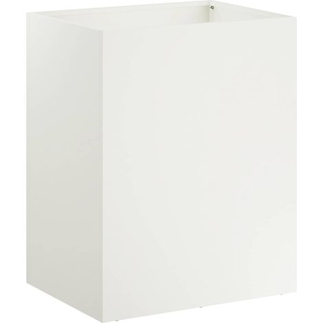 Garden Planter White 40 x 30 x 40 cm Cold-rolled Steel vidaXL
