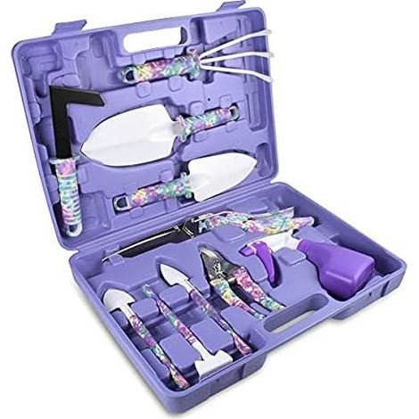 Outils de Jardinage,10 pièces Ensemble d'outils de Jardinage, kit de Jardinage avec étui de Transport, Cadeau pour Les Amoureux du Jardinage (1/5)