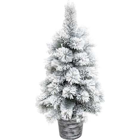 Abete artificiale floccato windy peak h.70cm - Atmosphera créateur d'intérieur